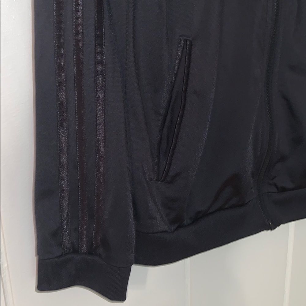 Adidas black polyester men’s track jacket - Picture 5 of 8
